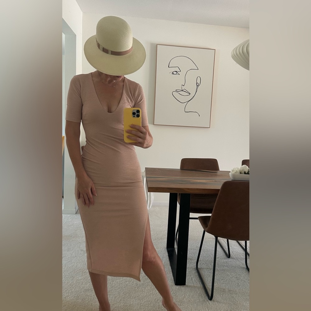 ABS By Allen Schwartz - Light Pink, Fitted Dress XS
